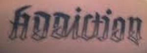 addiction tattoo