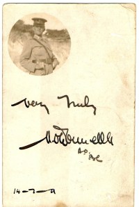 Michael O'Donnell Postcard 1911 Remembering 1910 March Melbourne to Bendigo
