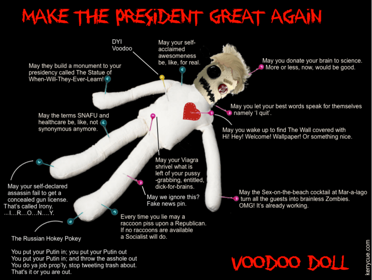 sex with voodoo doll Make the President Great Voodoo Doll